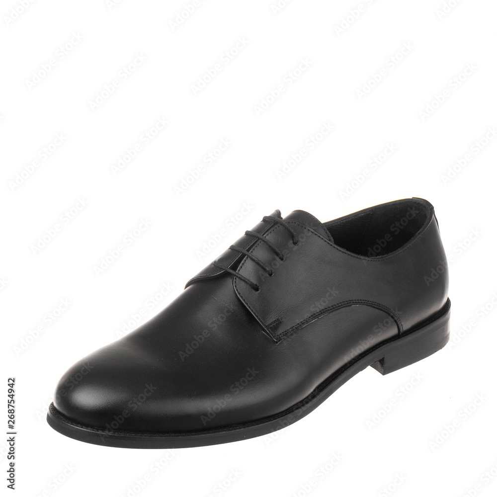 Men classic elegance shoes white isolated background Men classic elegance shoes white isolated background