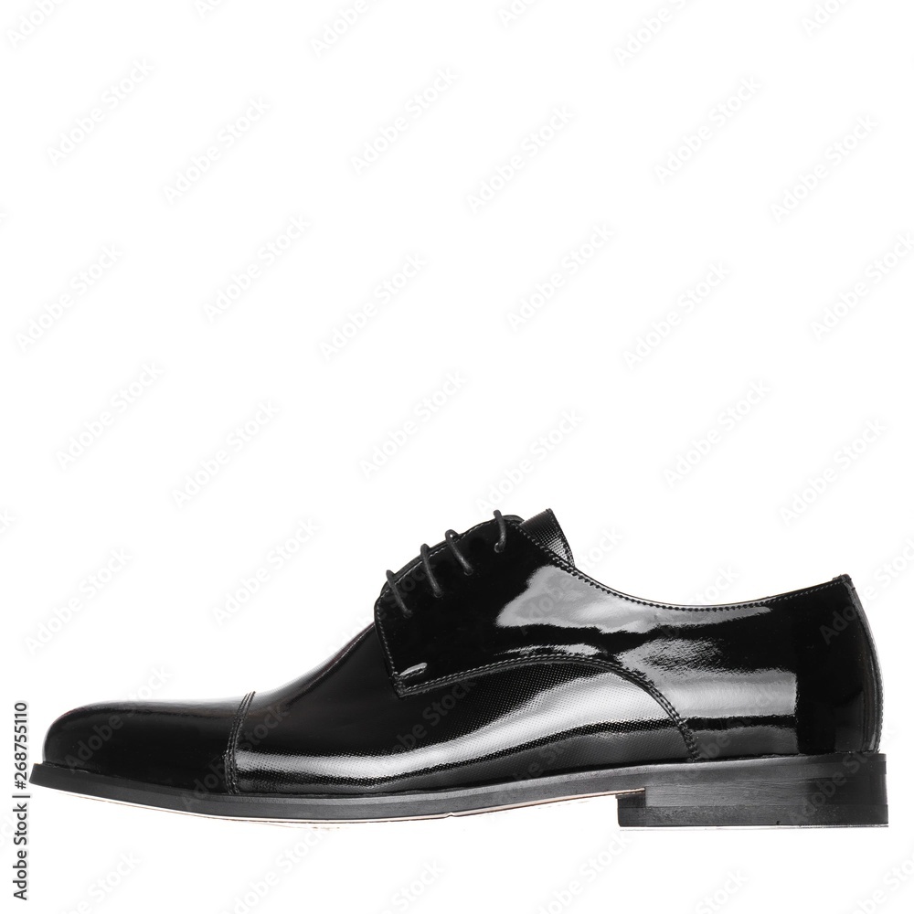 Men classic elegance shoes white isolated background Men classic elegance shoes white isolated background