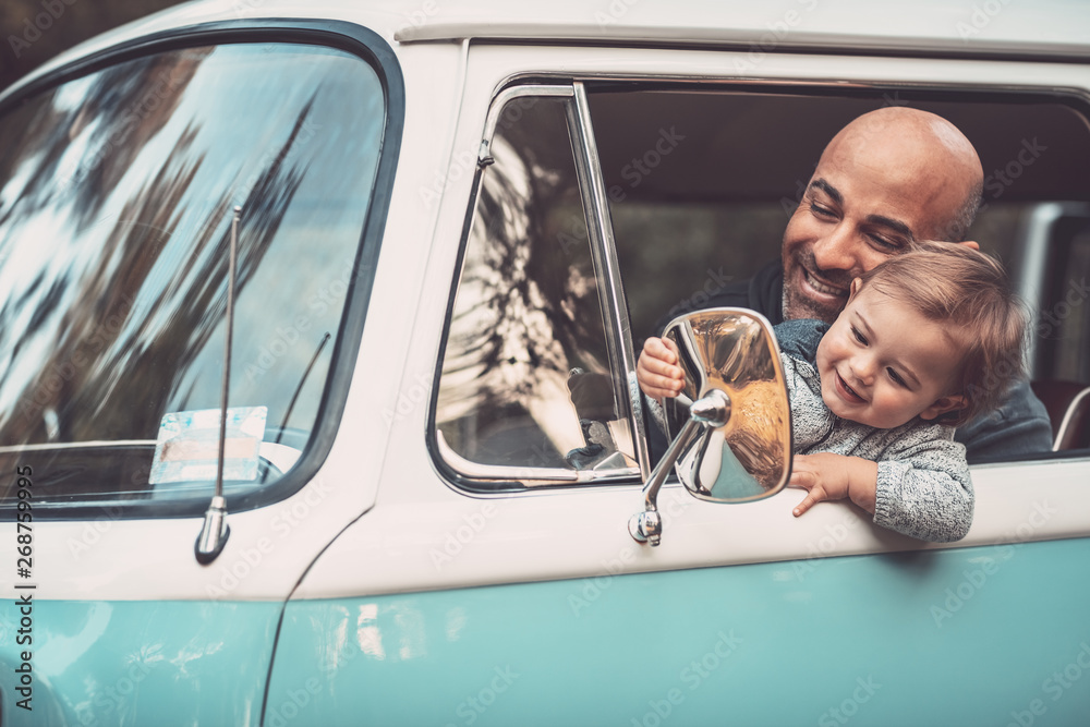 © Anna Om - Little boy with father in the car