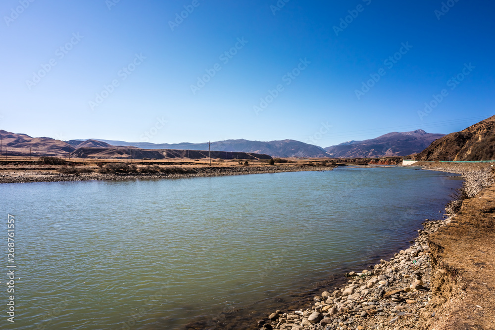 Fototapeta premium river in Sichuan of China