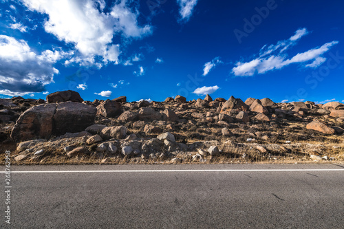 road through mountain in China