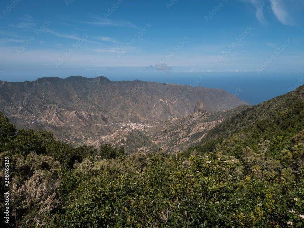 High Tenerife Mountains Masca Village Area Stock Picture