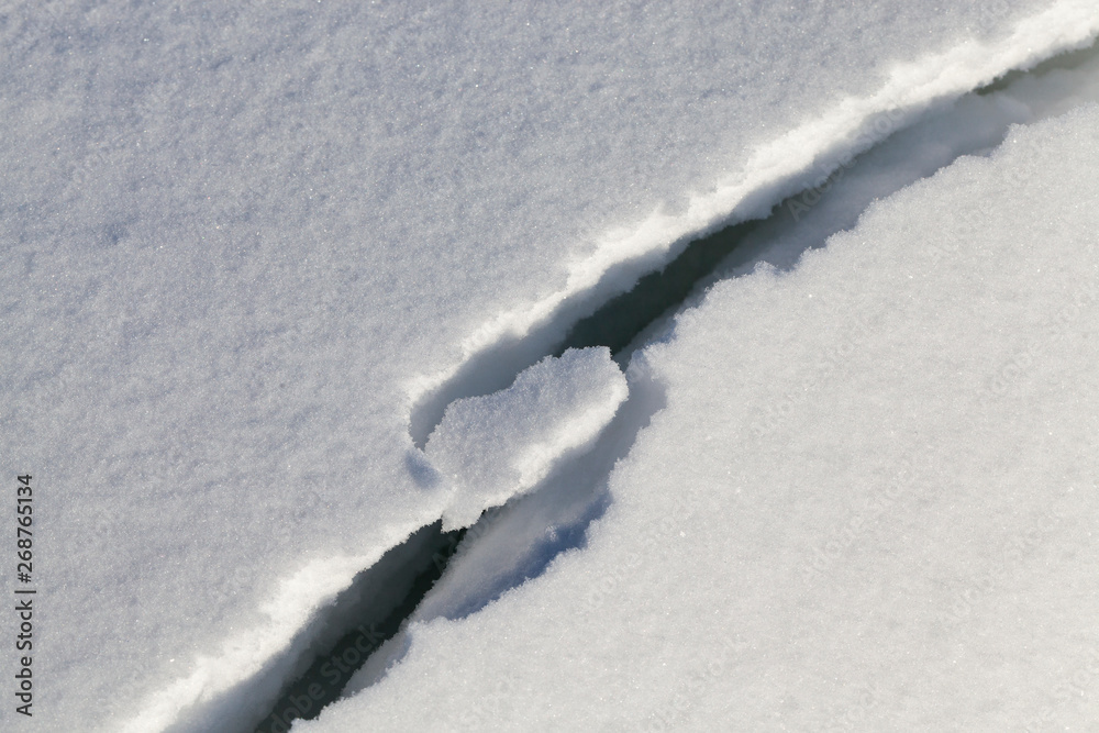 deep snow drifts