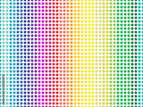 colorful stars in line with white background. rainbow color concept. seamless pattern. vector illustration. 4:3