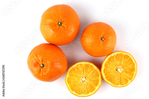 Sweet orange on white background.
