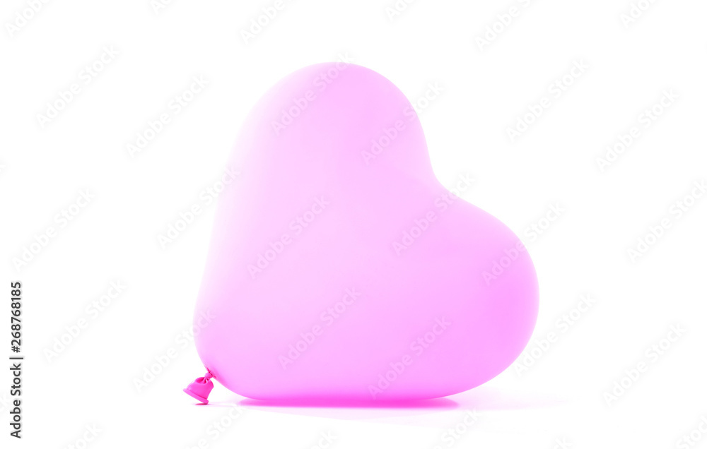 Pink baloon heart