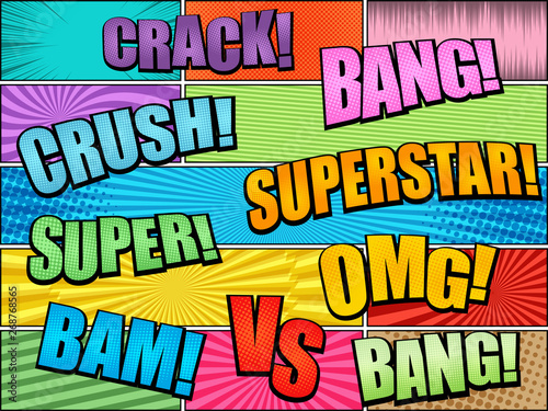 Comic abstract background