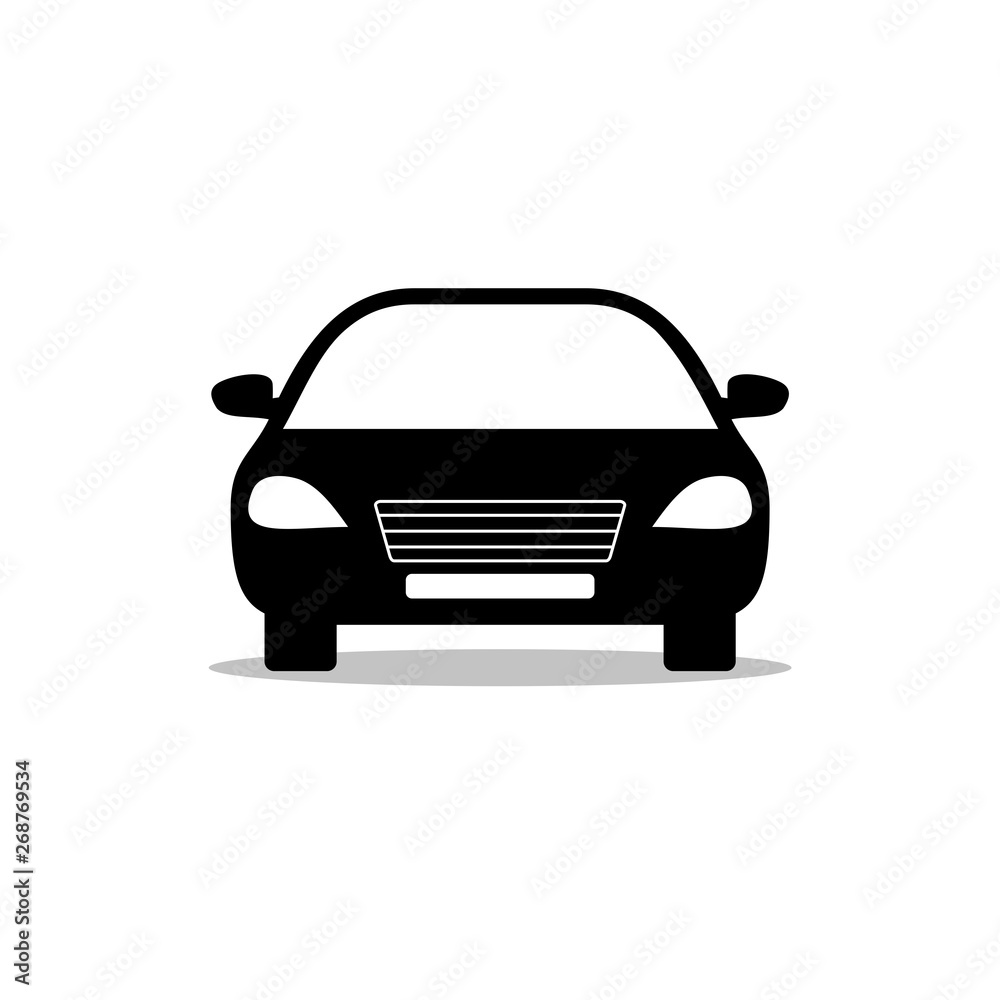 Black Car logo sign icon