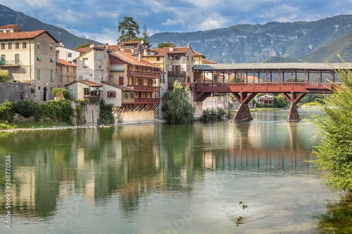 Bassano bridge landscape photo