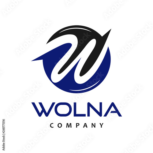 initial circle logo W Free Download initial circle logo W - GFXLoad