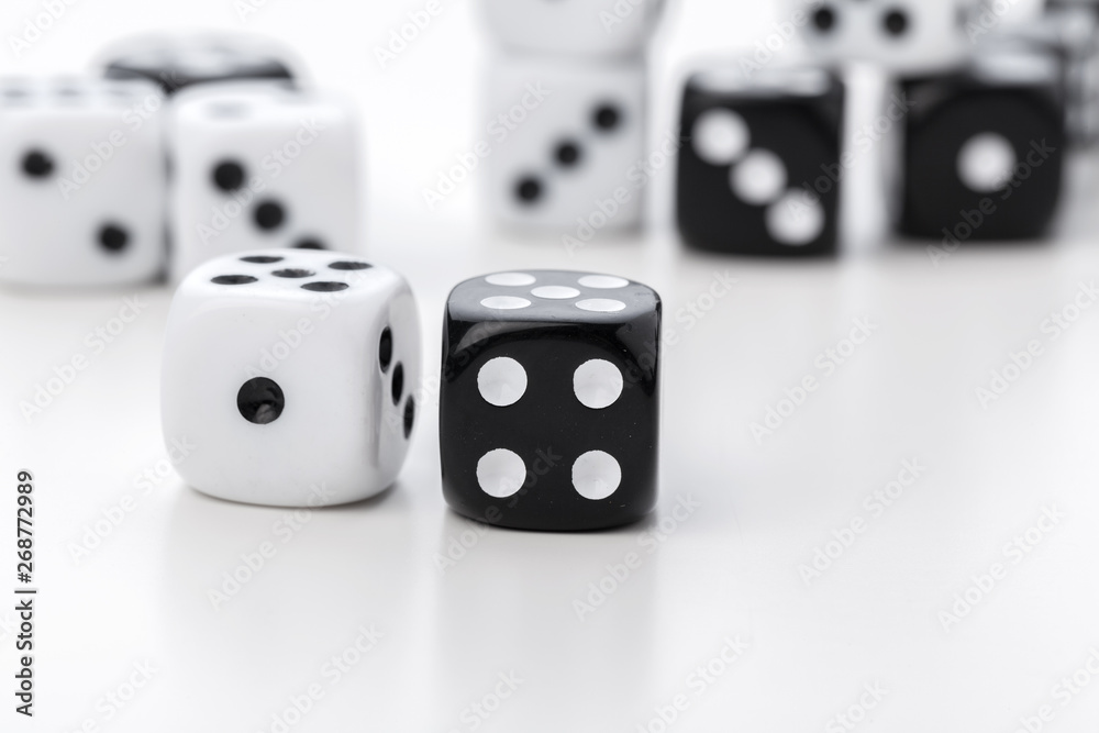 dice isolated on white background