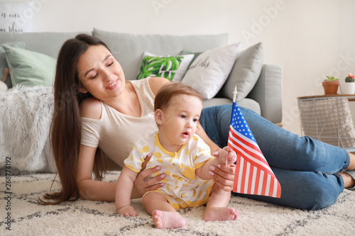 Mother and her little baby ...