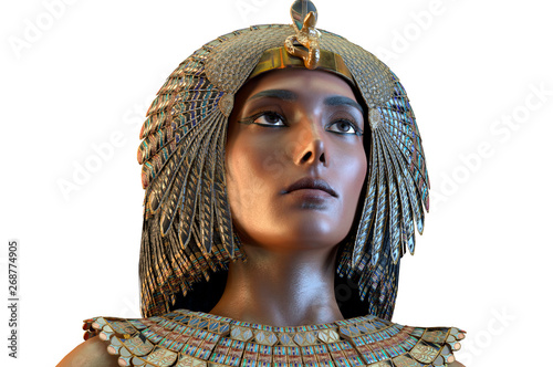 Foto Cleopatra Egyptian Queen VII century of Egypt 3D render