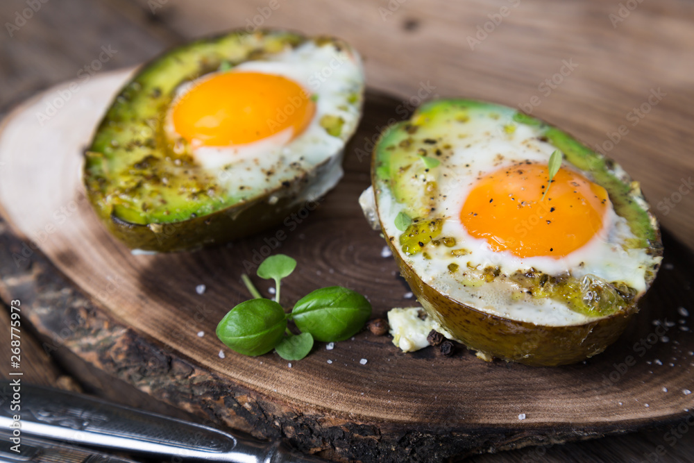 Baked Avocado with Egg Baked Avocado with Egg