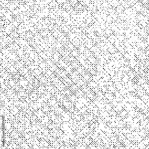 Pattern Grunge Texture Background, Black Abstract Dotted Vector, Old Monochrome Halftone Grungy