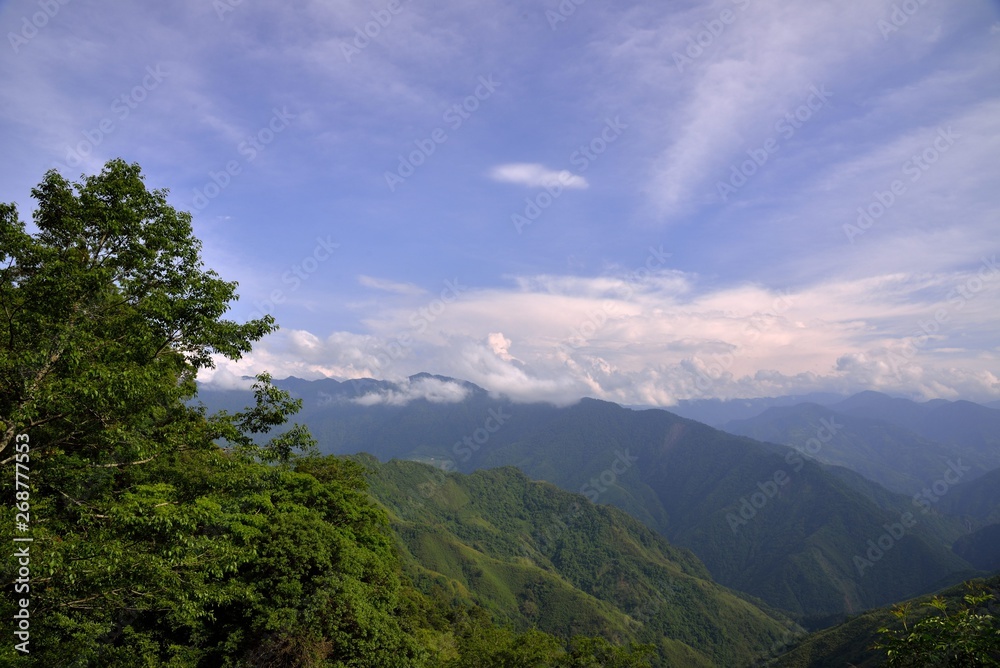 Mountain landscape-Mountain View Resort in the Hsinchu,Taiwan.