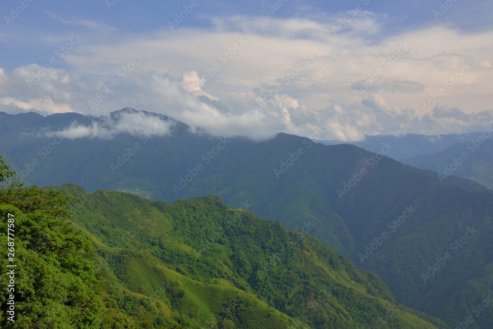 Mountain landscape-Mountain View Resort in the Hsinchu,Taiwan.