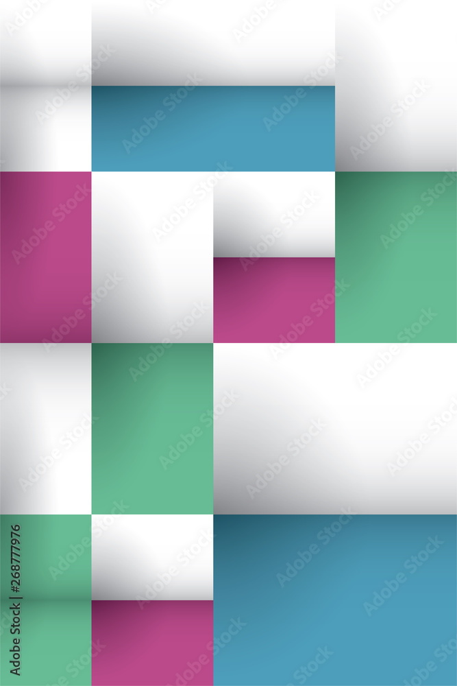 Abstract colorful 3D geometric vector background texture