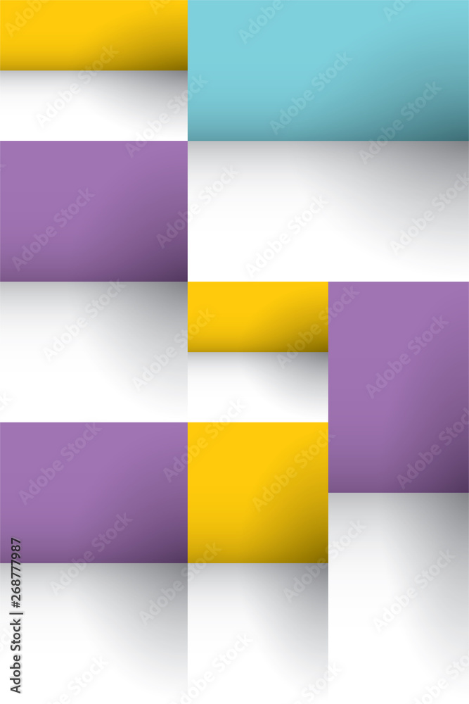 Obraz premium Abstract colorful 3D geometric vector background texture