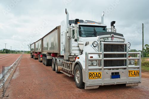 Road train used for long fr...