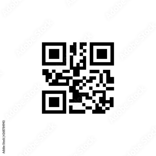 QR code icon vector
