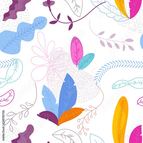 Spring and summer Seamless pattern.