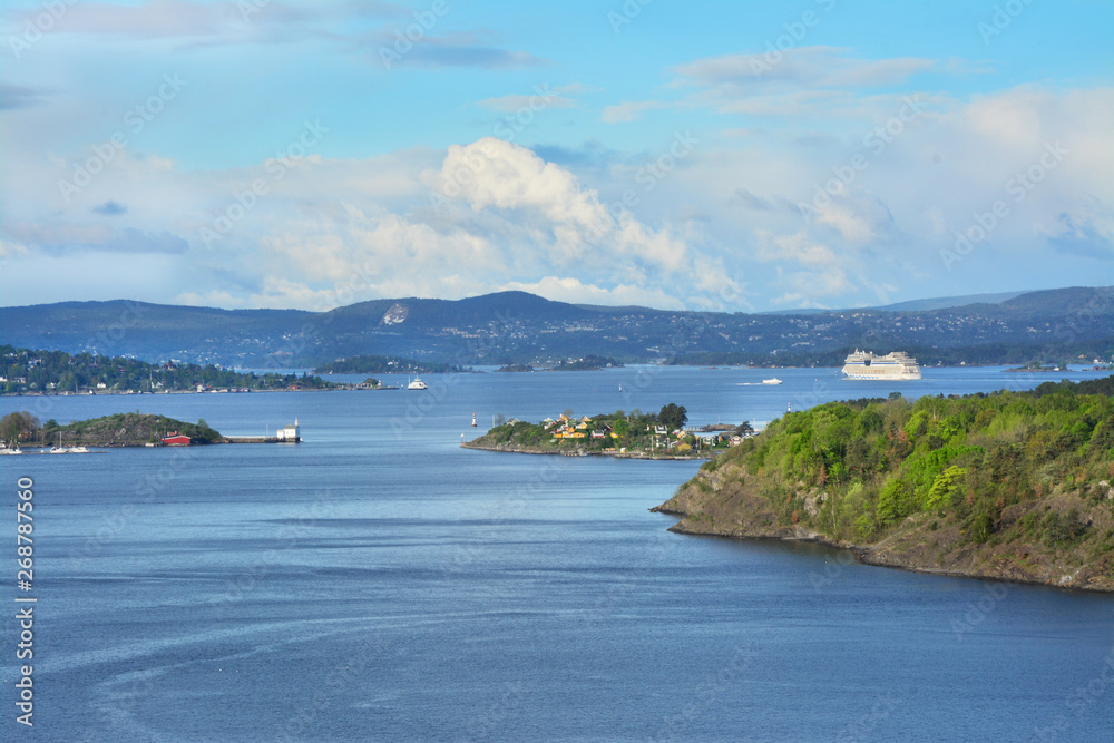 widok na Oslo Fiord, Norwegia