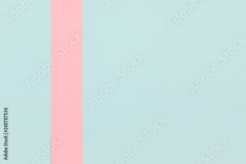 Pink stripe over the mint background