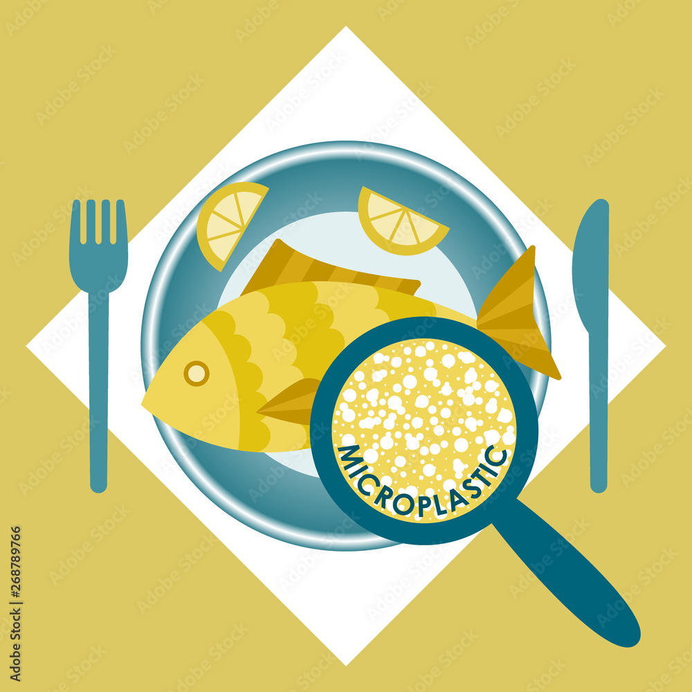 Plastic pollution, microplastic problem Microplastic in the food