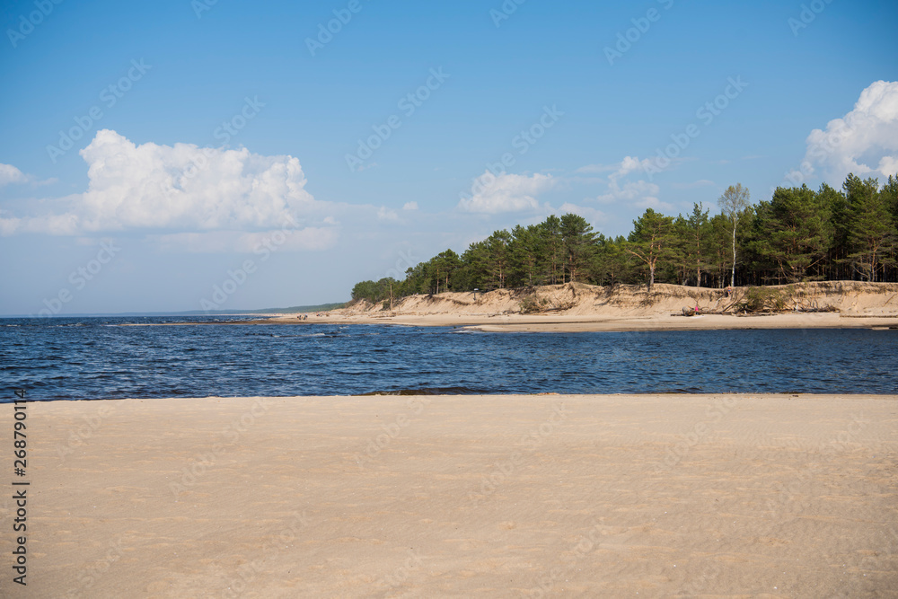 Baltic sea coast. Sunny summer day. Latvia. River called Gauja Baltic sea coast. Sunny summer day. Latvia. River called Gauja