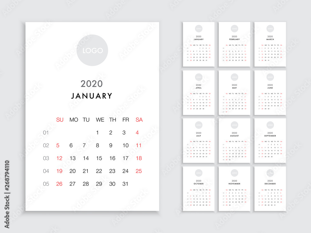 Calendar 2020 2021 year template day planner in this minimalist Calendar 2020 2021 year template day planner in this minimalist