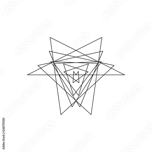 Abstract geometric shape of...