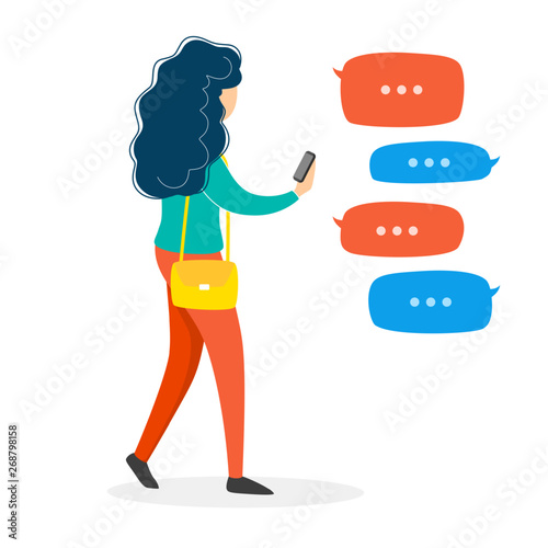 Mobile phone messenger concept