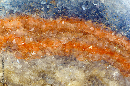 background, texture - the surface of the mineral sylvinite photo