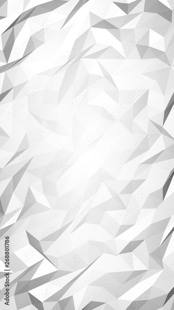 White abstract background. Lowpoly backdrop. Crumpled paper. 3D illustration White abstract background. Lowpoly backdrop. Crumpled paper. 3D illustration
