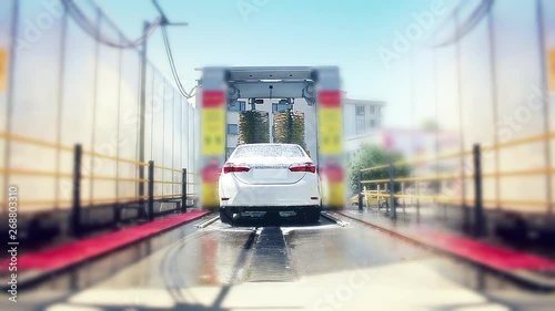 Automatic Brush Car Wash Timelapse