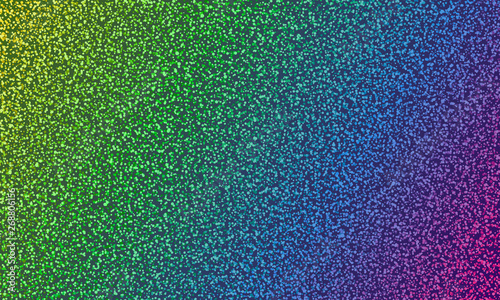 Colorful holographic gradient dot spray grunge vector backdrop texture