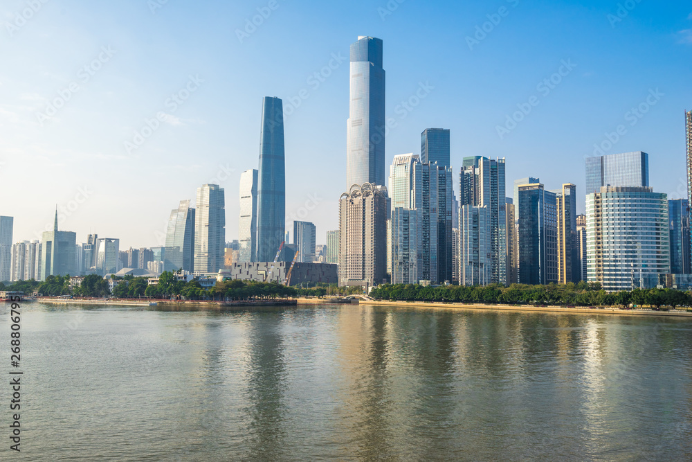 skyscraper in Guangzhou of China
