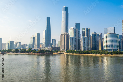 skyscraper in Guangzhou of China