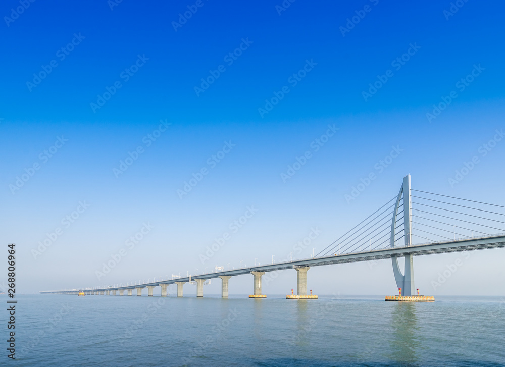 bridge over sea in Zhuhai China