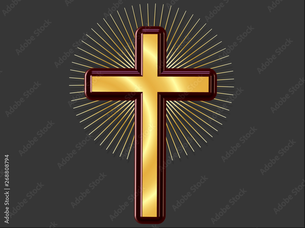 Obraz premium 3d religious cross
