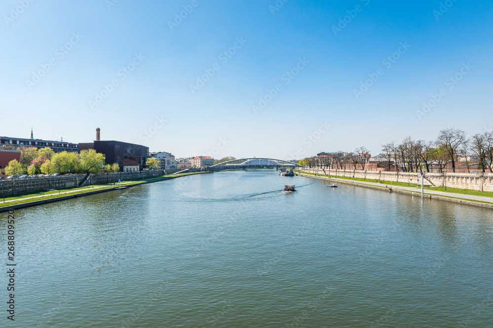 River Vistula in Krakow, Poland