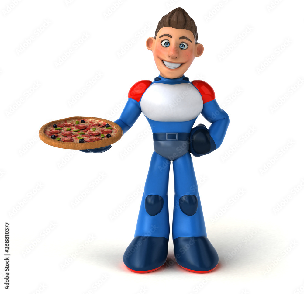 Super modern superhero - 3D Illustration Super modern superhero - 3D Illustration