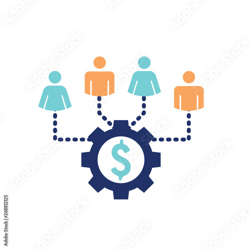 Retirement Investments and Dividend Income, Mutual Fund, IRA Icon set