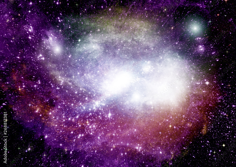 galaxy in a free space