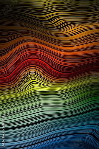 Wave line pattern cover background, motion.