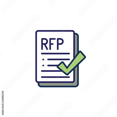 RFP Icon - request for proposal concept or idea