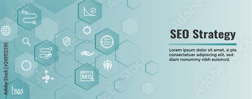 SEO Strategy - Search engine optimization concept - keywords, etc