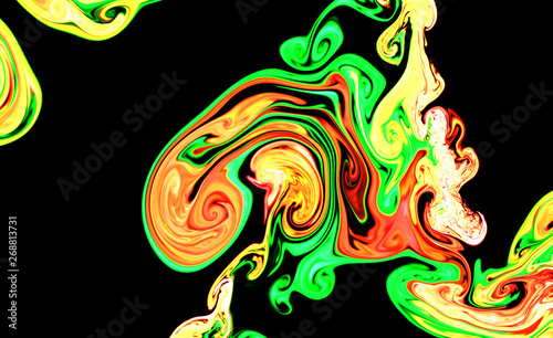 Seamless colorful  smoke pattern. Magic space texture on white background.