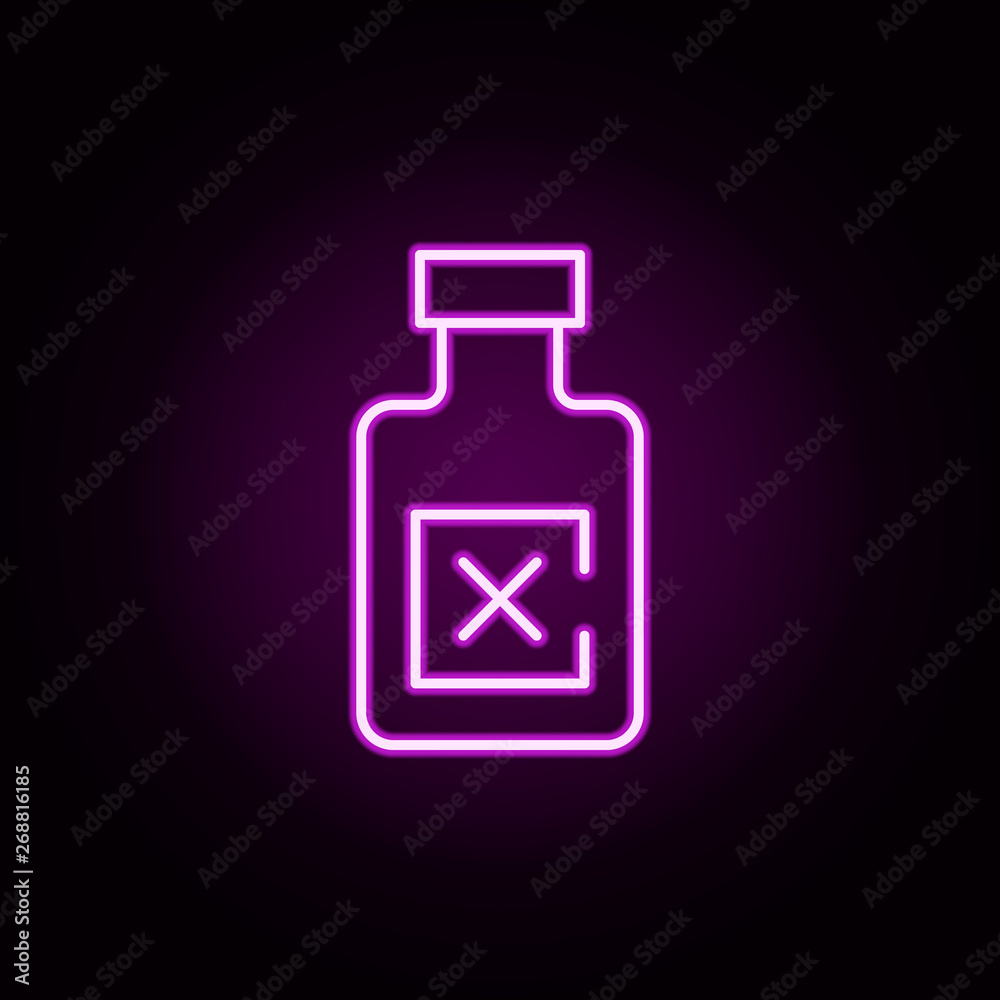 rum neon icon. Elements of bar set. Simple icon for websites, web design, mobile app, info graphics rum neon icon. Elements of bar set. Simple icon for websites, web design, mobile app, info graphics